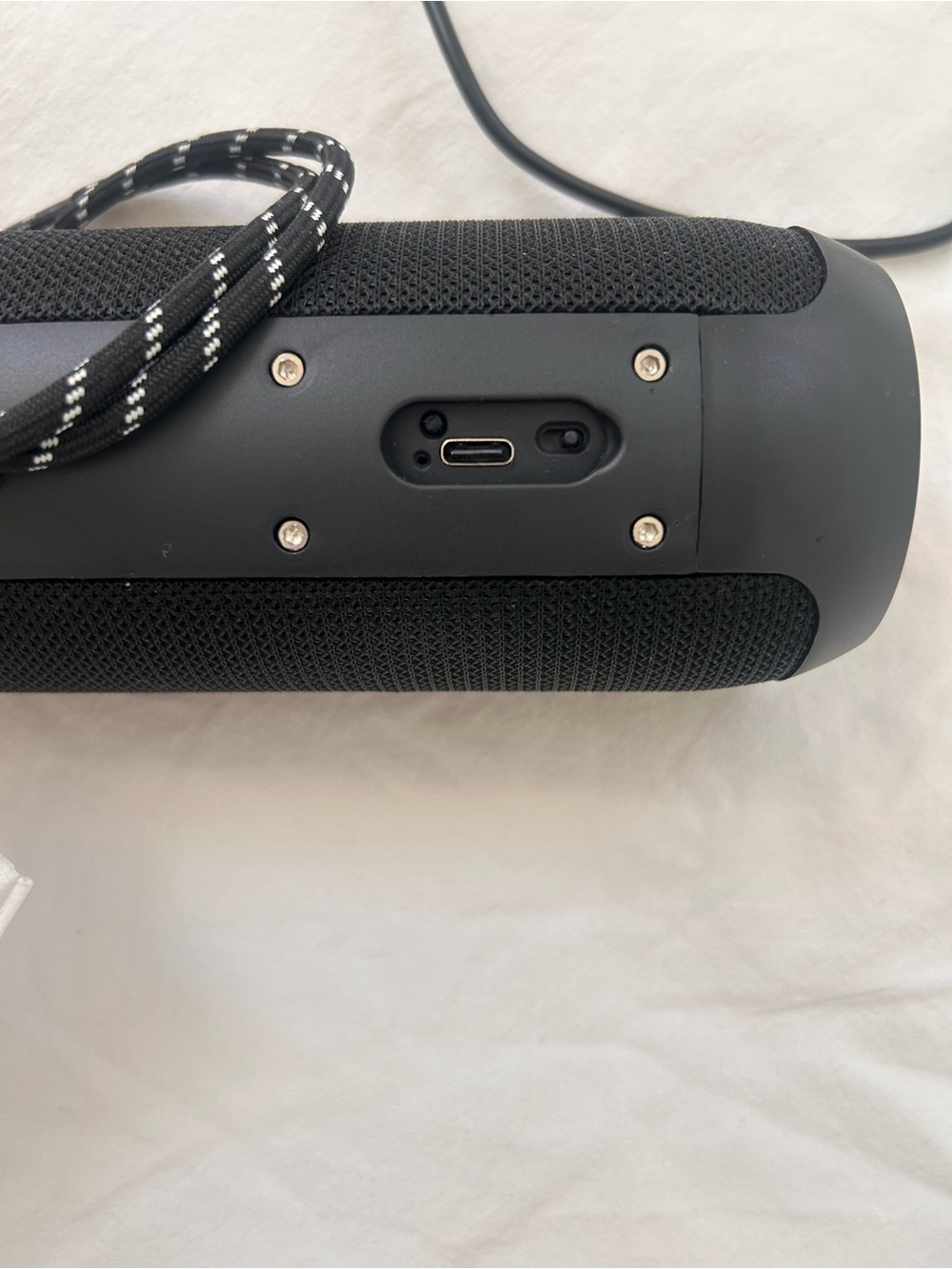 Silver Jeans Portable Bluetooth Speaker in Black